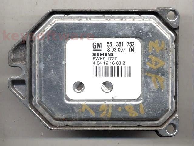 ECU Opel Zafira 1.8 55351752 5WK91727 Z18XE Simtec 71 RESETAT