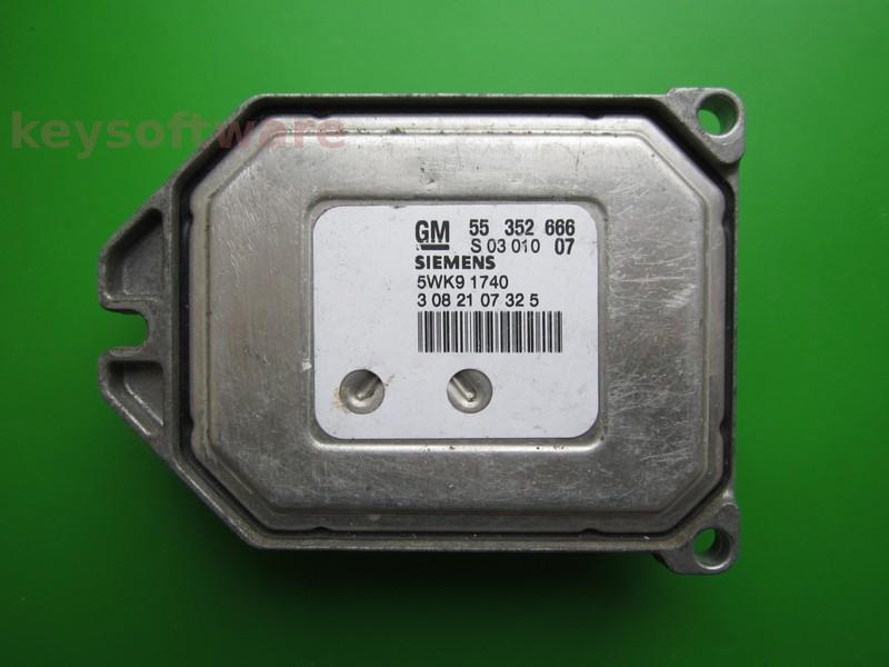 ECU Opel Vectra C 1.8 55352666 5WK91740 Z18XE Simtec 71.5 RESETA