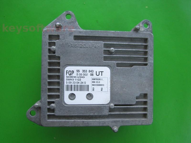 ECU Opel Zafira 2.2 55353843 5WK91103 Z22YH Simtec 81.1