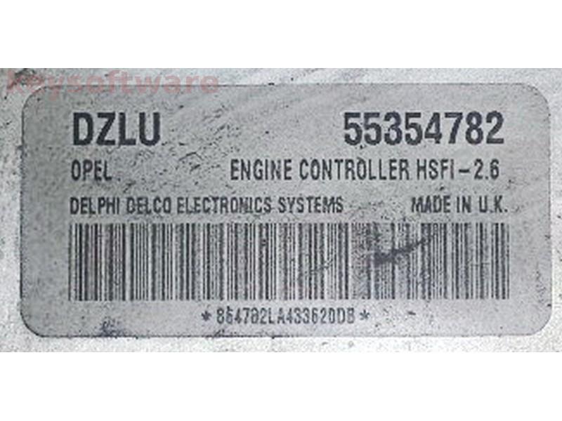 ECU Opel Zafira 1.6 55354782 DZLU HSFI-2.6 {