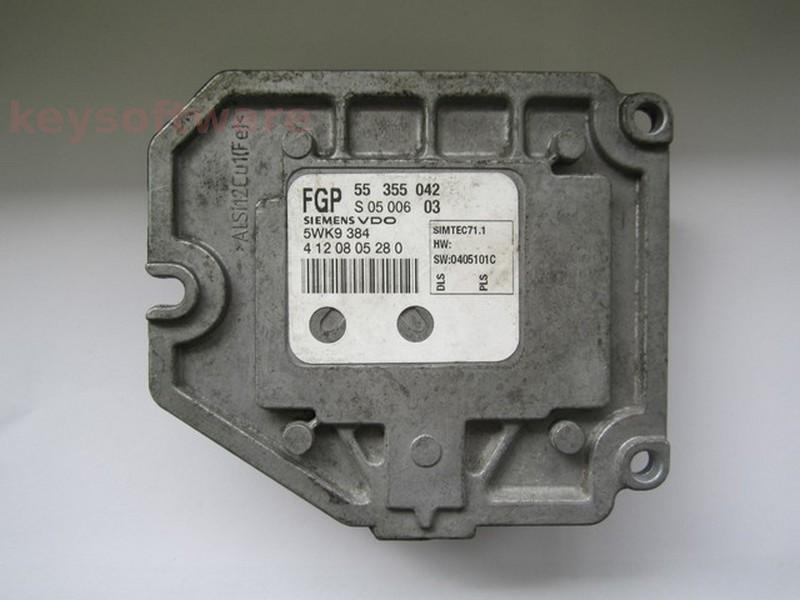 ECU Opel Tigra 1.8 55355042 5WK9384 Simtec 71.1