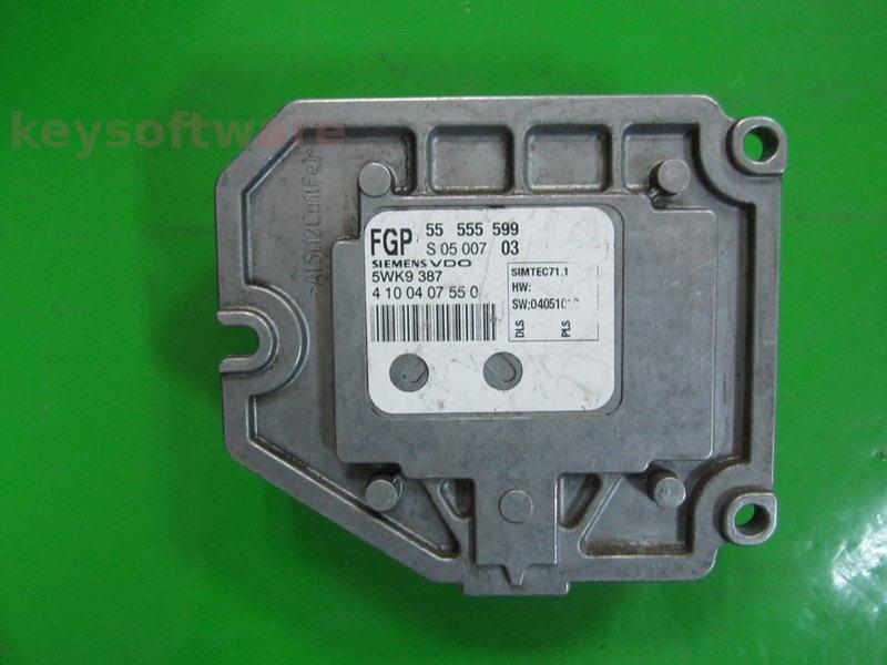 ECU Opel Vectra B 1.8 55555599 5WK9387 SIMTEC 71.1