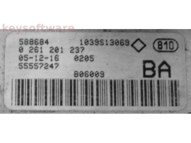 ECU Opel Astra H 2.0 55557247 0261201237 ME7.6.2 {
