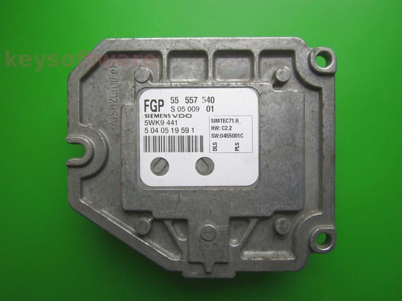 ECU Opel Vectra C 1.8 55557540 5WK9441 Z18XE Simtec 71.6 }