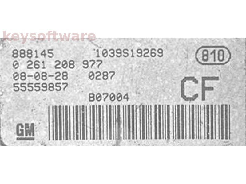 ECU Opel Astra H 1.6 55559857 0261208977 ME7.6.2 {