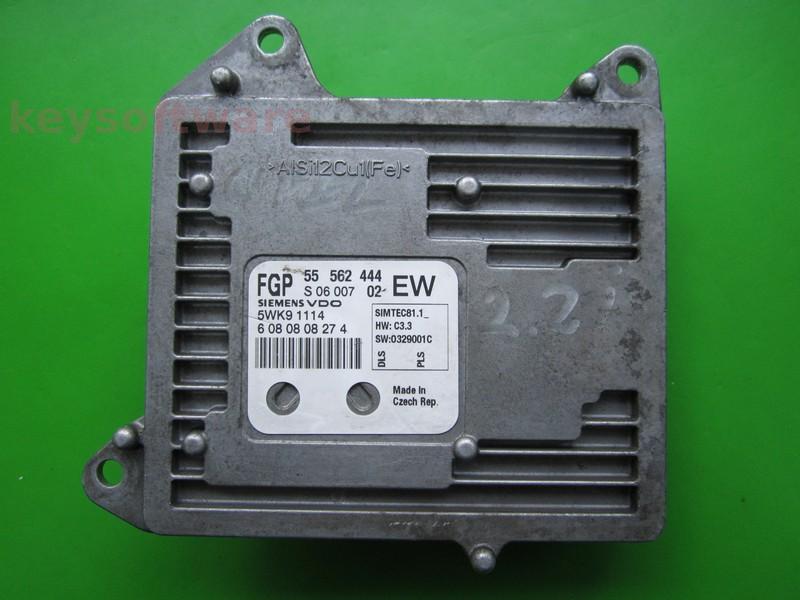 ECU Opel Zafira 2.2 55562444 5WK91114 Simtec 81.1