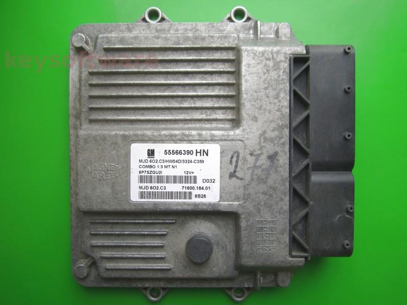 ECU Opel Combo 1.3CDTI 55566390 Z13DTJ 6O2.C3 HW04D}