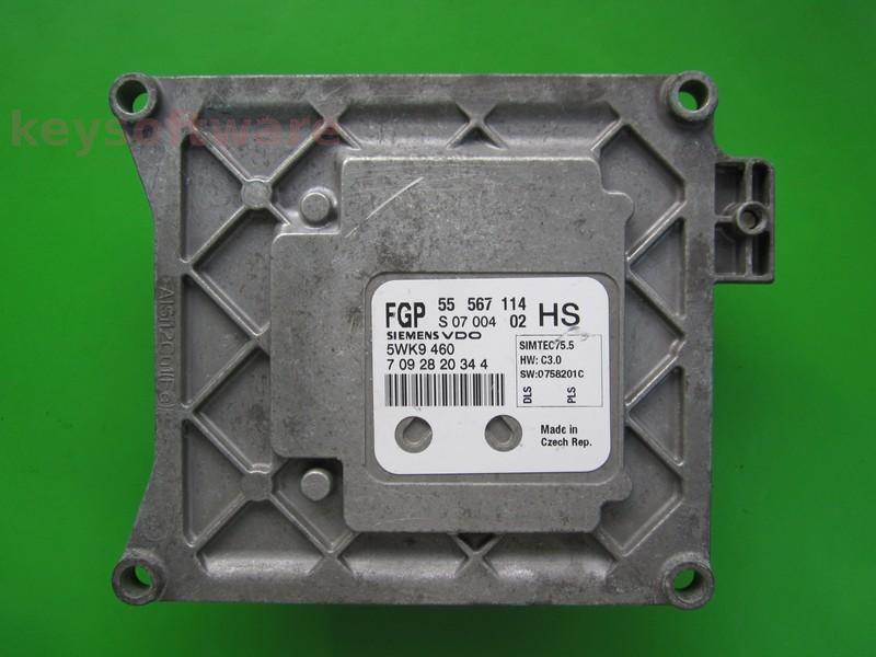 ECU Opel Astra H 1.6 55567114 Z16XER SIMTEC 75.5 }