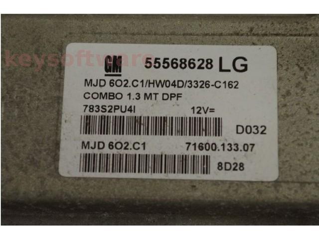 ECU Opel Combo 1.3CDTI 55568628 Z13DTJ 6O2.C1 HW04D {+