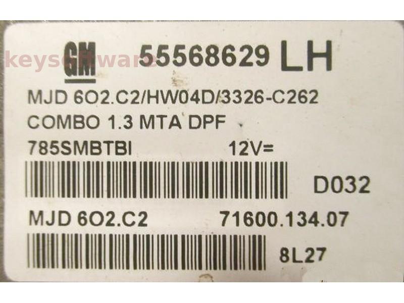 ECU Opel Combo 1.3CDTI 55568629 Z13DTJ 6O2.C2 {