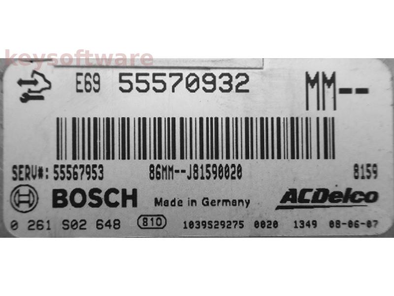 ECU Opel Insignia 2.0 55570932 0261S02648 MED9.6.1 {