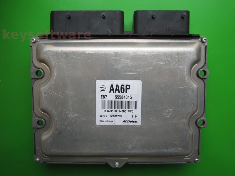 ECU Opel Astra J 1.7CDTI 55584315 AA6P ACDELCO E87 + {