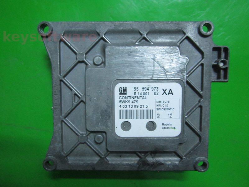 ECU Opel Zafira 1.8 55594973 5WK9479 SIMTEC 78