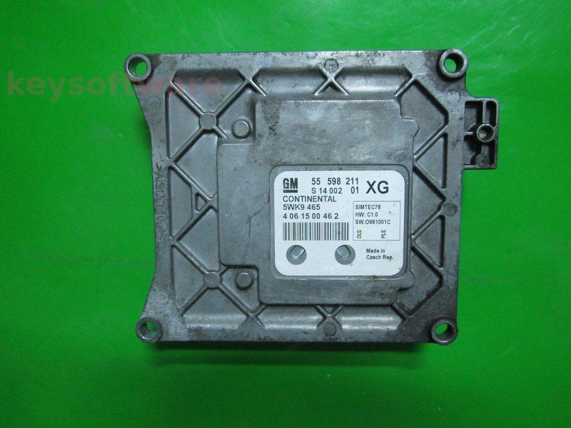ECU Opel Zafira 1.8 55598211 5WK9465 SIMTEC78