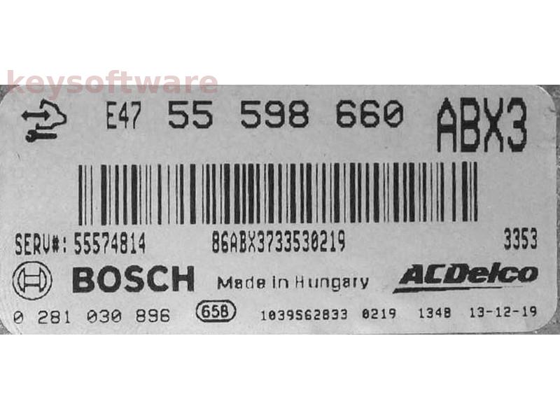 ECU Opel Insignia 2.0CDTI 55598660 0281030896 EDC17CP47 {