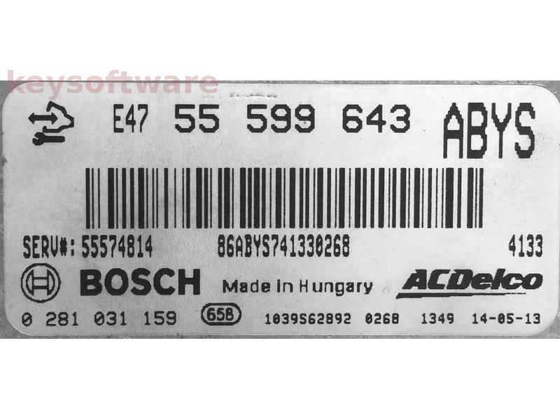 ECU Opel Insignia 2.0CDTI 55599643 0281031159 EDC17CP47