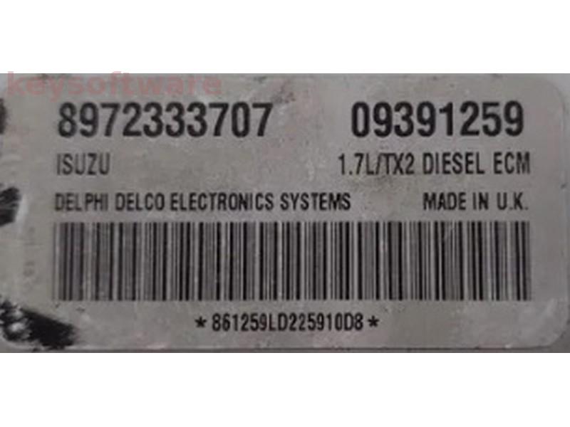 ECU Opel Corsa C 1.7DTI 09391259 8972333707 Isuzu TX2