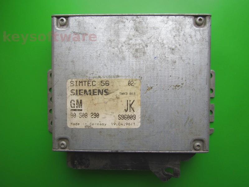 ECU Opel Vectra B 2.0 90508290 5WK9048 JK X20XEV Simtec 56