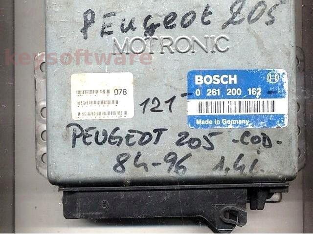ECU Peugeot 205 1.9 26RT3125 0261200162 M1.3