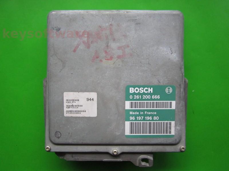 ECU Peugeot 405 1.8 9619719680 0261200666 MP5.1