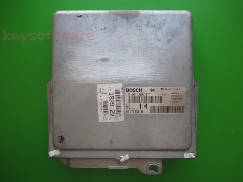 ECU Peugeot 306 1.6 9617161580 0261200677 MP5.1 NFZ