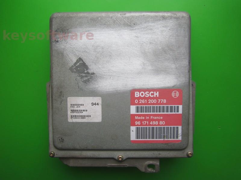 ECU Peugeot 405 1.4 9617149880 0261200778 MA3.0