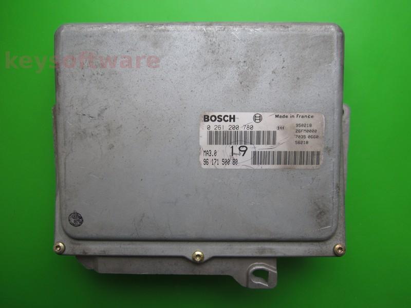 ECU Peugeot 106 1.0 9617150080 0261200780 MA3.0