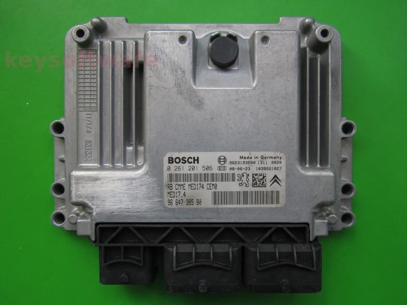 ECU Peugeot 308 1.6 9664738580 0261201506 MED17.4