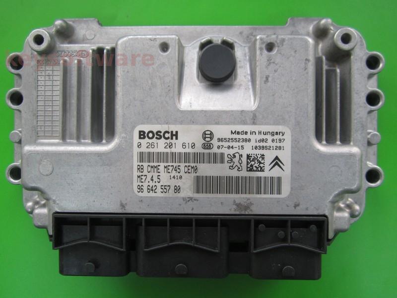 ECU Peugeot 307 1.6 9664255780 0261201610 ME7.4.5