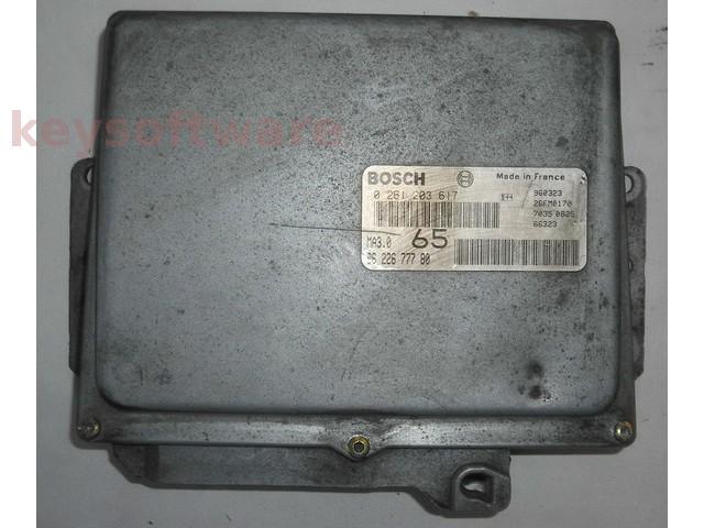 ECU Peugeot 106 1.0 9622677780 0261203617 MA3.0 {