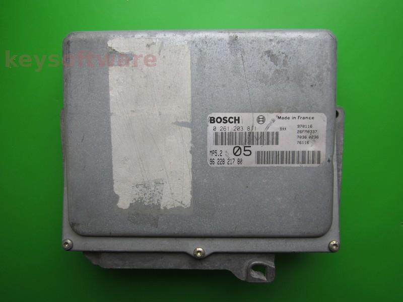 ECU Peugeot 406 2.0 9622821780 0261203811 MP5.2`