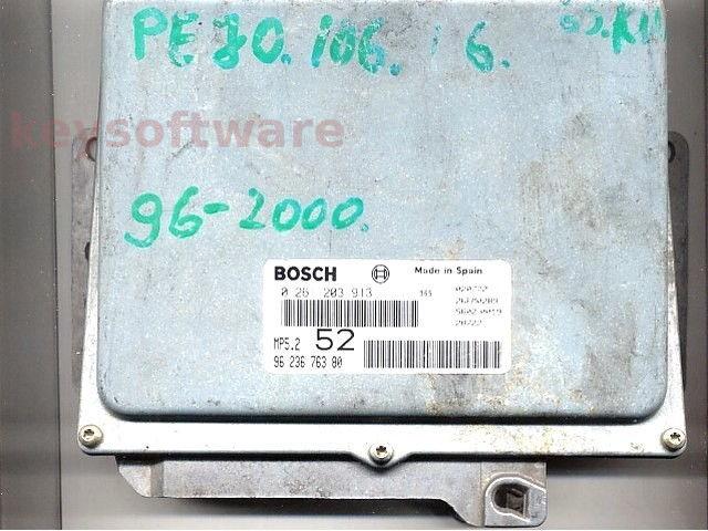 ECU Peugeot 106 1.6 9623676380 0261203913 MP5.2