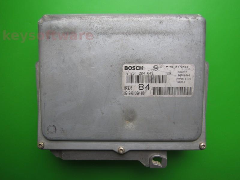 ECU Peugeot 106 1.4 9624936080 0261204049 MA3.0