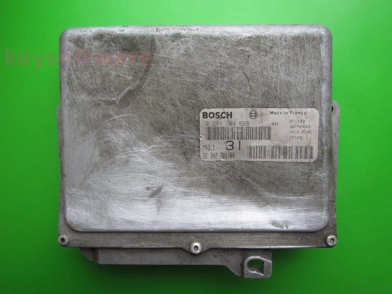 ECU Peugeot 106 1.1 9630278180 0261204622 MA3.1