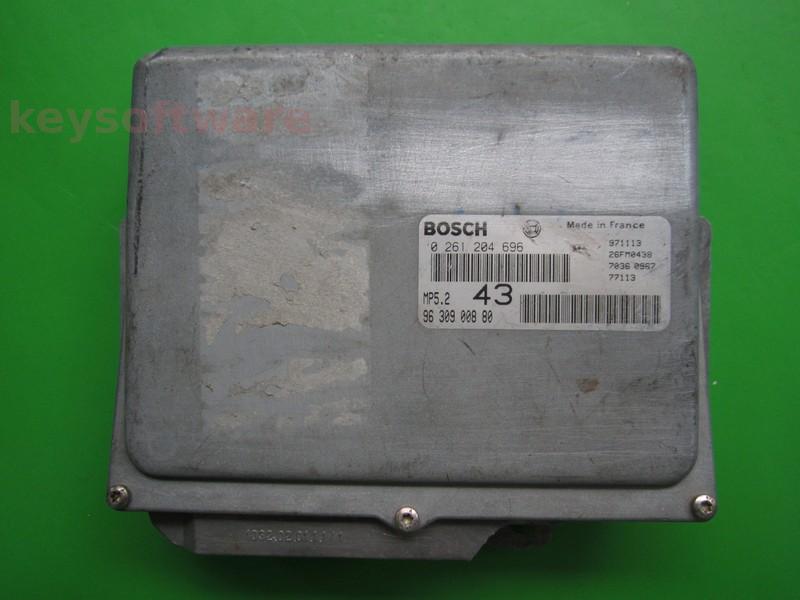 ECU Peugeot 406 2.0 9630900880 0261204696 MP5.2
