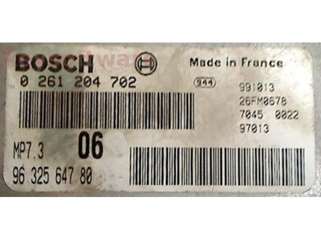 ECU Peugeot 806 2.0 9632564780 0261204702 MP7.3 {