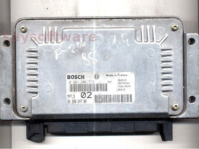 ECU Peugeot 206 1.4 9628324780 0261204712 MP7.3