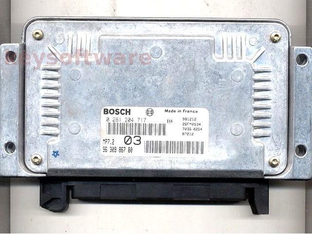 ECU Peugeot 306 1.6 9630986780 0261204717 MP7.2 NFZ {+
