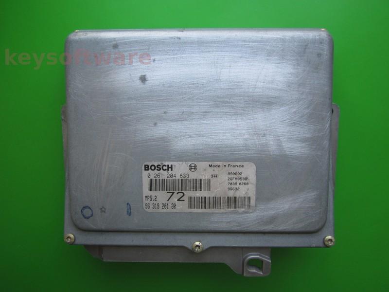 ECU Peugeot 306 2.0 9631920180 0261204833 MP5.2