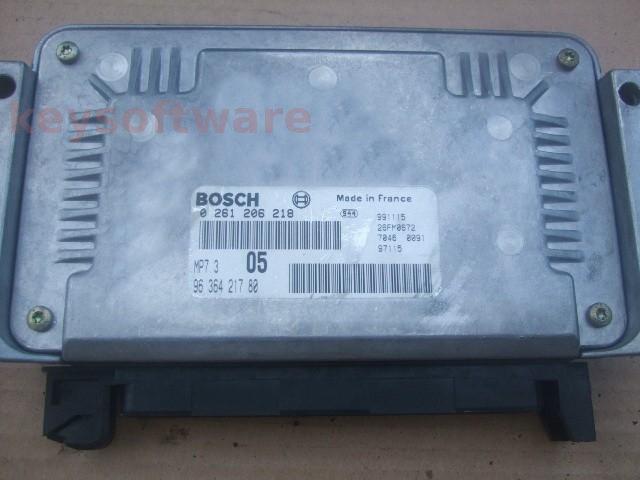 ECU Peugeot 206 1.8 9636421780 0261206218 MP7.3 {