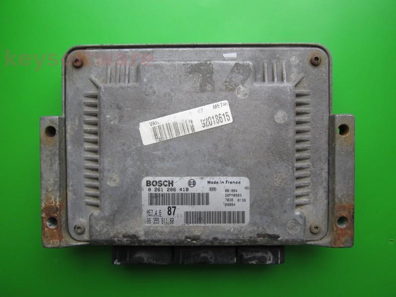 ECU Peugeot 607 3.0 9635591180 0261206418 ME7.4.6