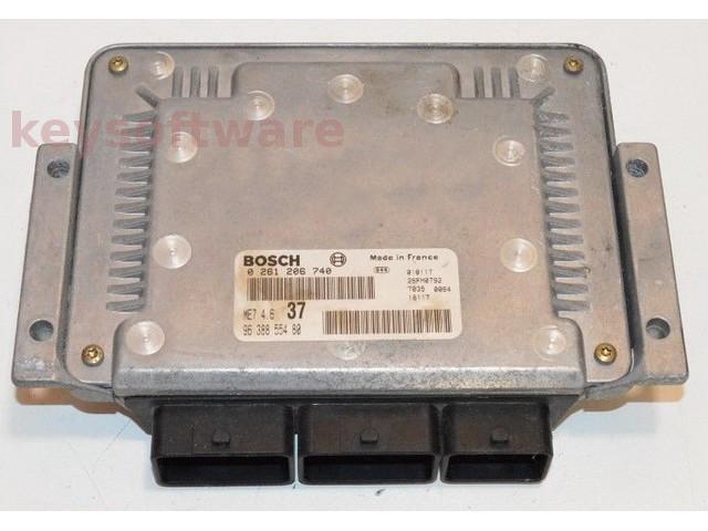 ECU Peugeot 406 3.0 9638855480 0261206740 ME7.4.6 {