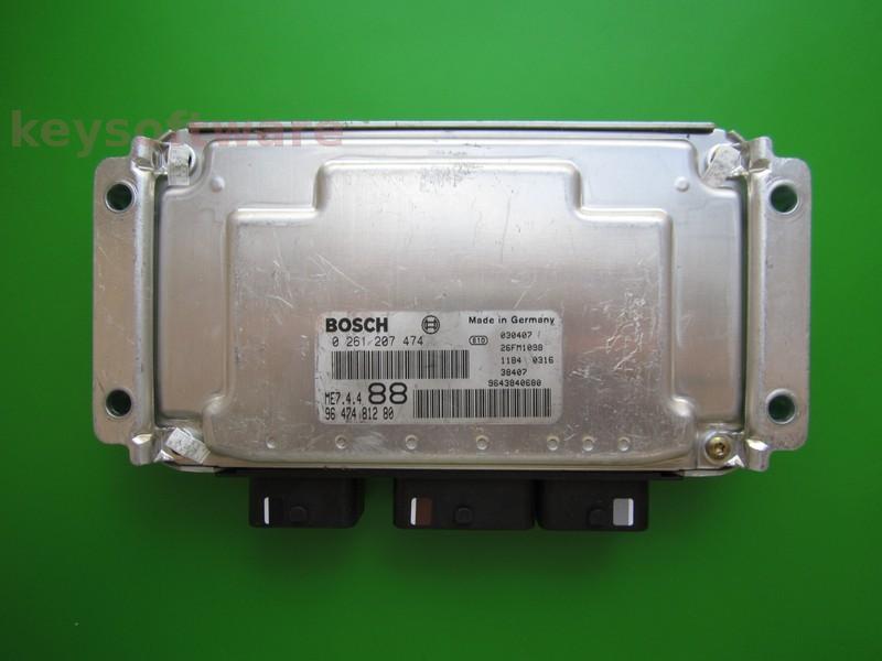 ECU Peugeot 307 1.6 9647481280 0261207474 ME7.4.4 {