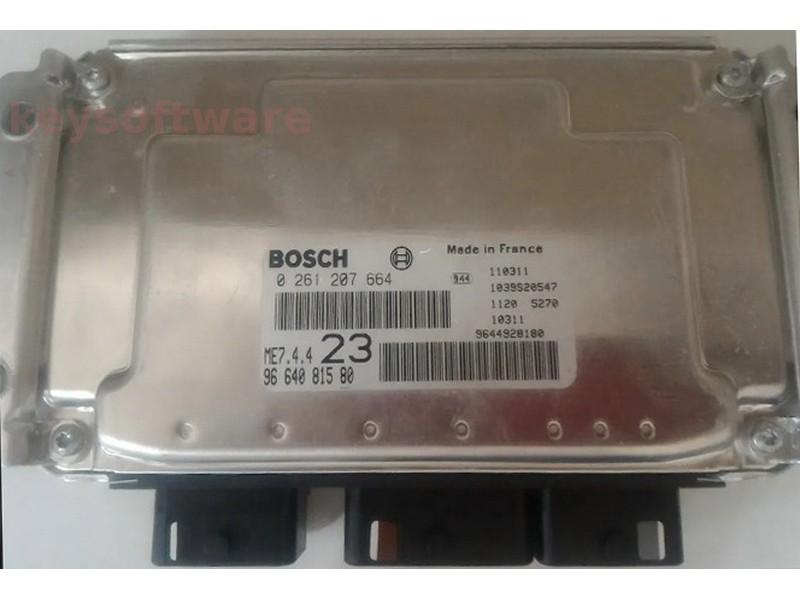 ECU Peugeot 206 1.6 9664081580 0261207664 ME7.4.4 {+