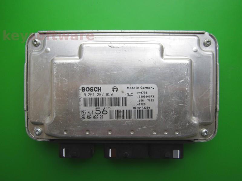 ECU Peugeot Partner 1.6 9649009280 0261207859 ME7.4.4 {