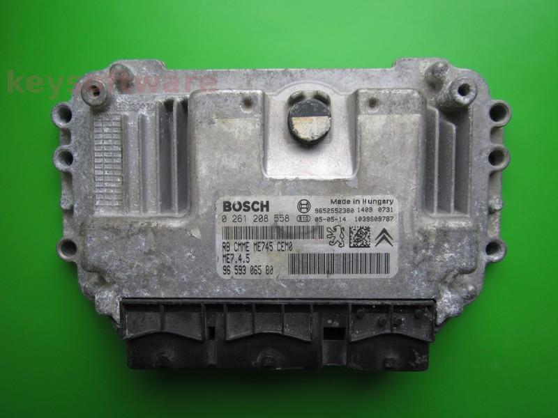 ECU Peugeot 307 1.6 9659306580 0261208558 ME7.4.5 }+