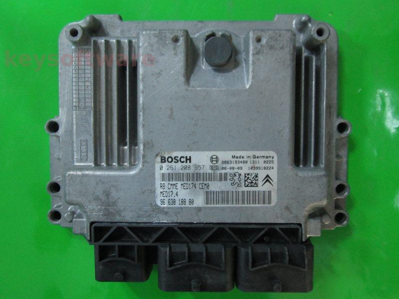 ECU Peugeot 207 1.6 9663443080 0261208957 MED17.4