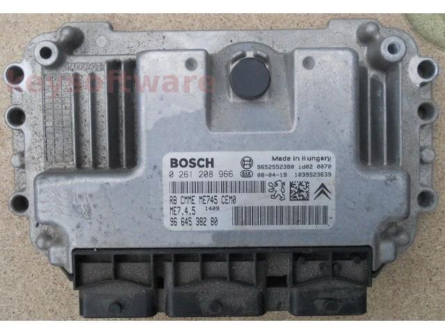 ECU Peugeot 1007 1.6 9664538280 0261208966 ME7.4.5 {+