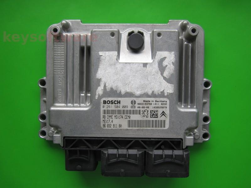 ECU Peugeot 207 1.4 9665291180 0261S04009 MEV17.4