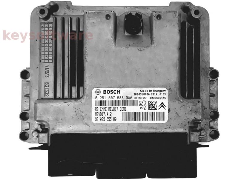 ECU Peugeot RCZ 1.6 9802955580 0261S07688 MEVD17.4.2